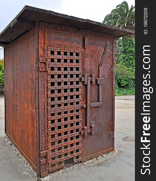 An old rusty Western Jail Cell. An old rusty Western Jail Cell.