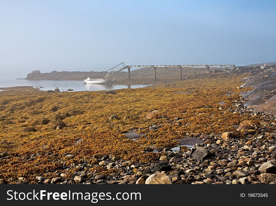 Fjord,beautiful landscape in Norway,fog. Fjord,beautiful landscape in Norway,fog