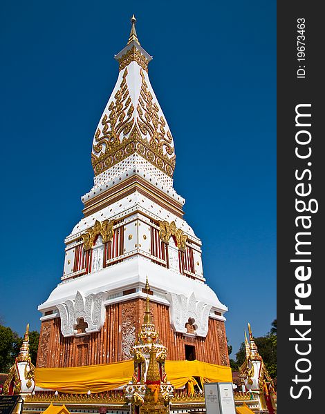 Wat That Phanom Temple in Northeast of Thailand. Wat That Phanom Temple in Northeast of Thailand