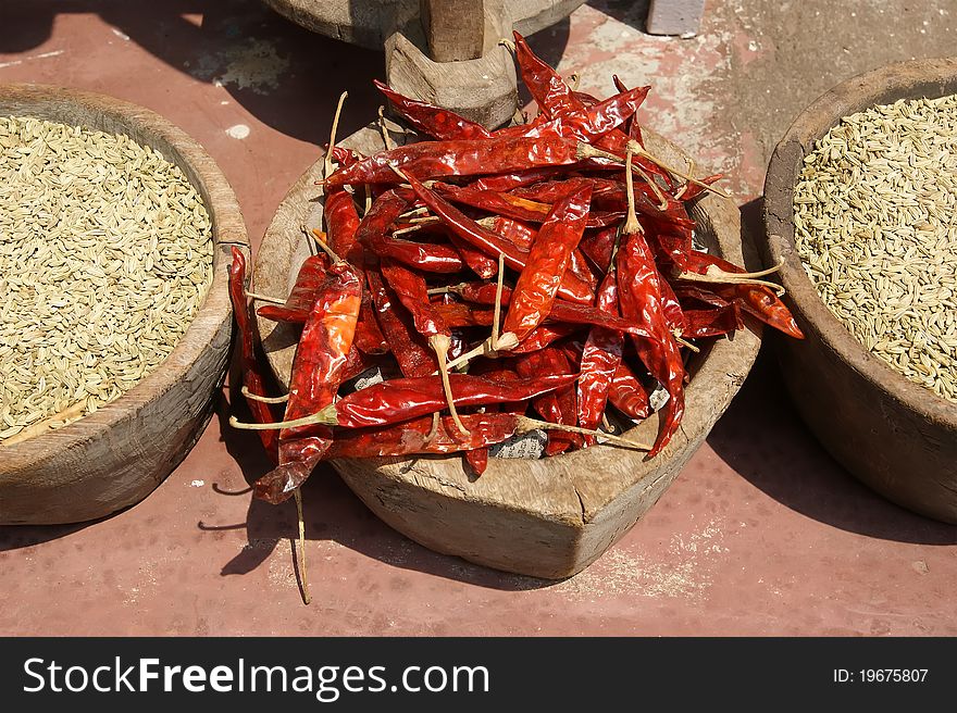 Chili peppers, red mexican spices. Chili peppers, red mexican spices