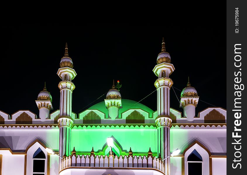 Muslim (Arab) Mosque, Kovalam, Kerala, South India