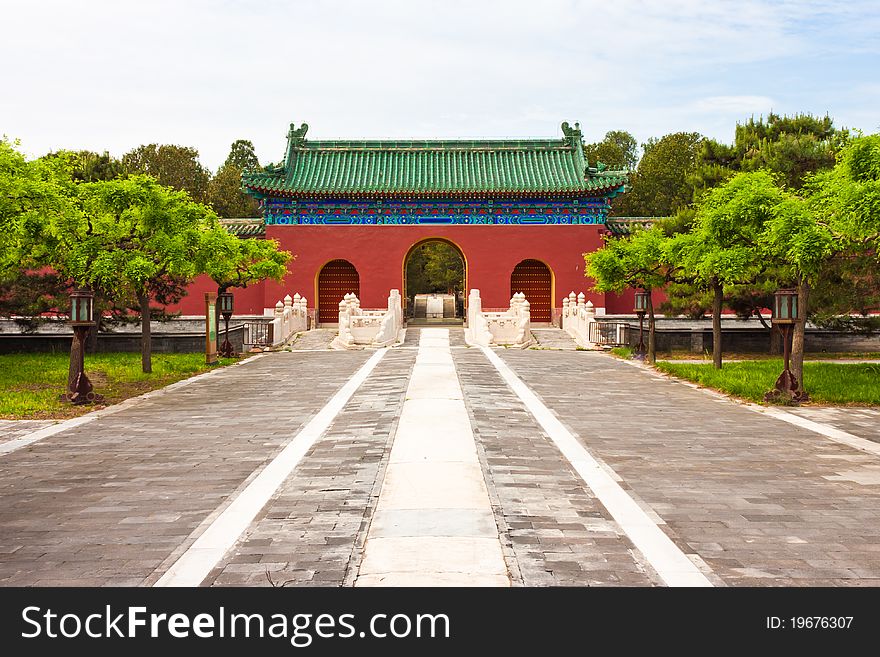 Chinese palace gate