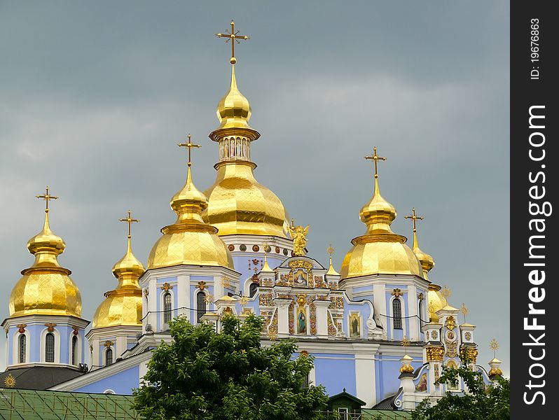 St. Michael&#x27;s Golden-Domed Monastery located in Kyiv, Ukraine, Europe. This is Ukrainian Orthodox Church located in the centre of the city
. St. Michael&#x27;s Golden-Domed Monastery located in Kyiv, Ukraine, Europe. This is Ukrainian Orthodox Church located in the centre of the city