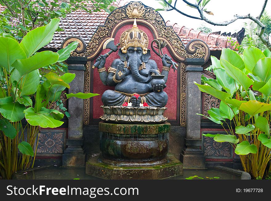 Stastone statue in bali, indonesia. Stastone statue in bali, indonesia