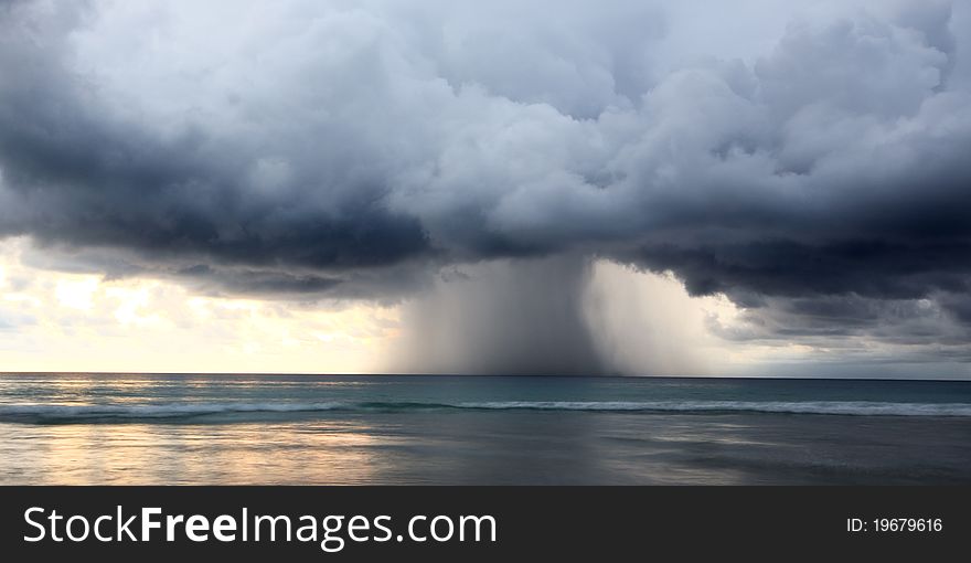 Storm over Kata Noi beach, Phuket Province, Thailand. Storm over Kata Noi beach, Phuket Province, Thailand