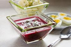 Borscht With Beet And Stock Photo