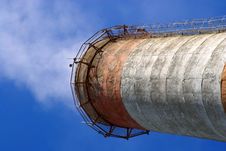 Pipe At A Cement Plant. Russia. Royalty Free Stock Photography Pipe At A Cement Plant. Russia. Royalty Free Stock Photography