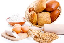 Ingredients For Homemade Bread Stock Image Ingredients For Homemade Bread Stock Image