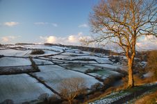 Valley Snow At Torrington Royalty Free Stock Image