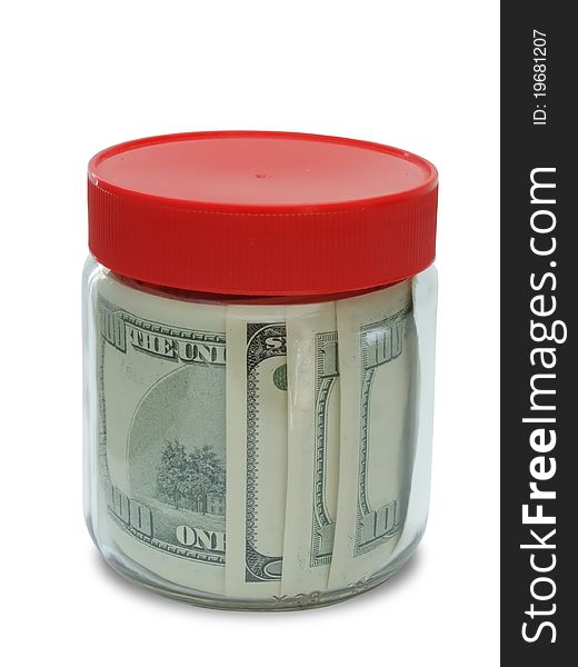 Banknote In Jar