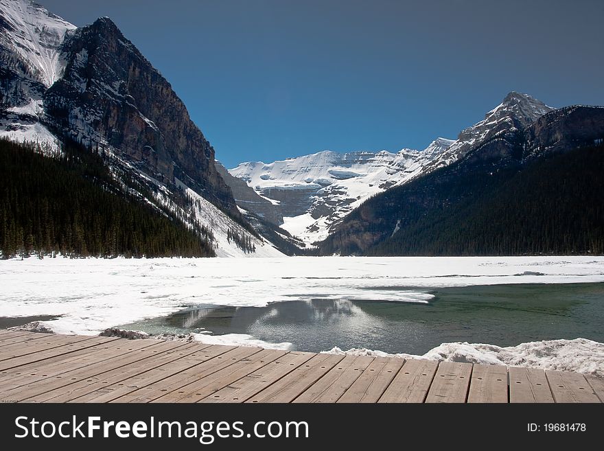 Lake louise in Banff national park in Canada