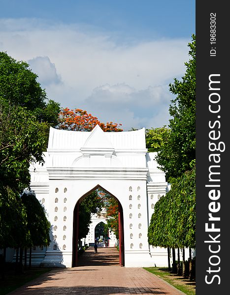 Narai Palace Gate ancient architecture. Narai Palace Gate ancient architecture.