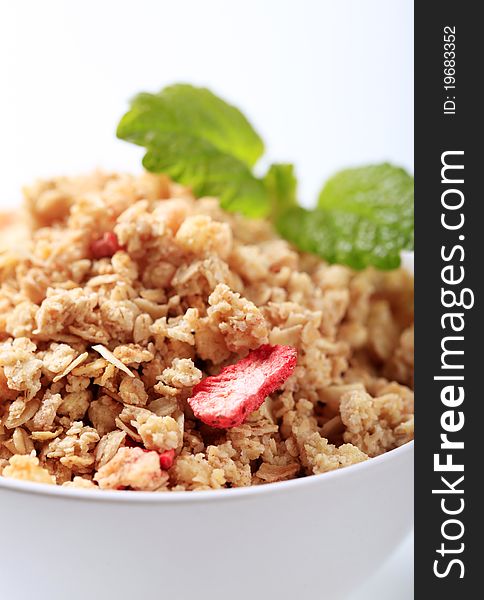 Bowl Of Crunchy Granola