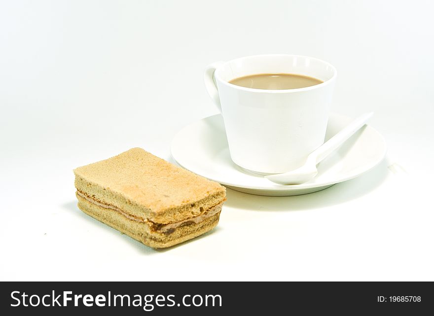 Set of Coffee cup with white background .