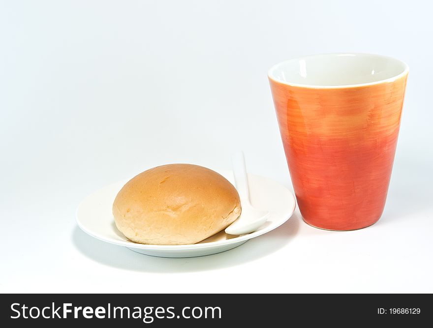 Set of Coffee cup with white background