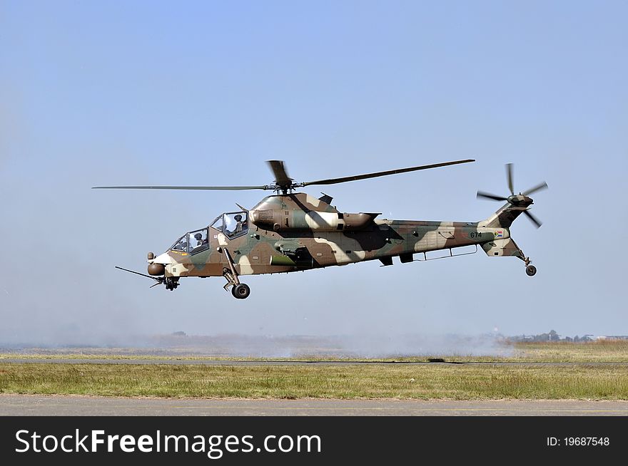 A South African Air Force attack helicopter.