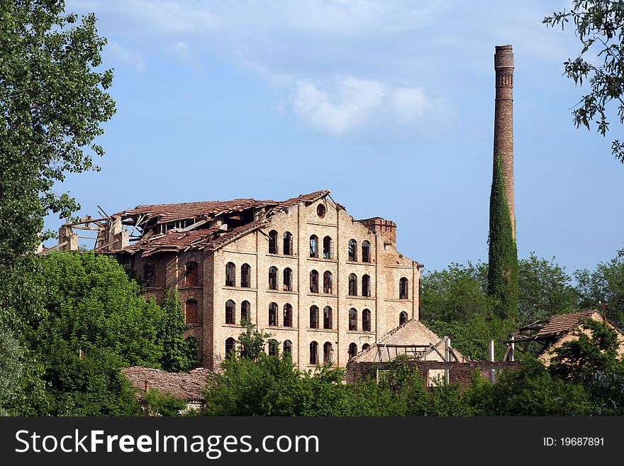 Old factory along the river