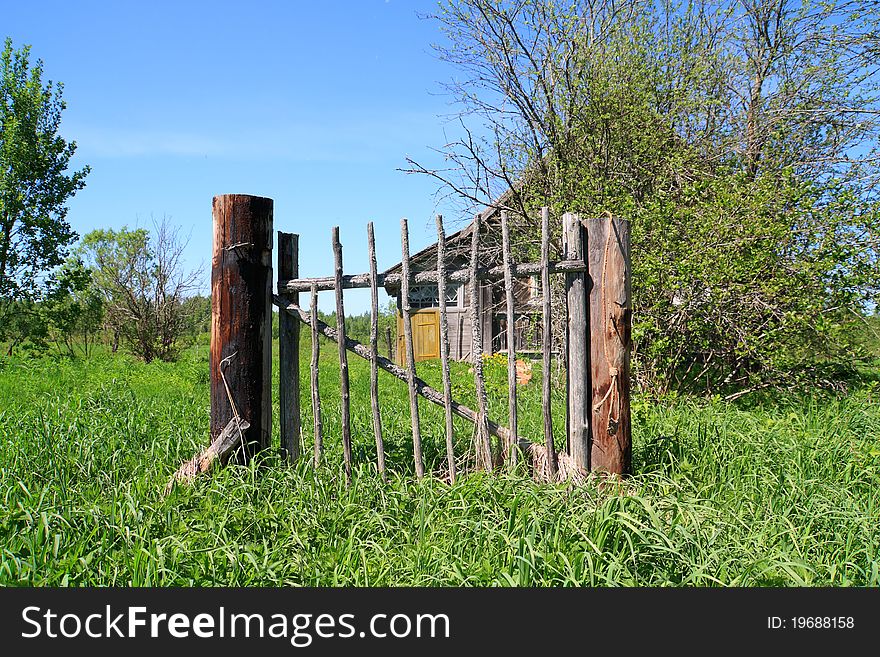 Aging wicket in abandoned house