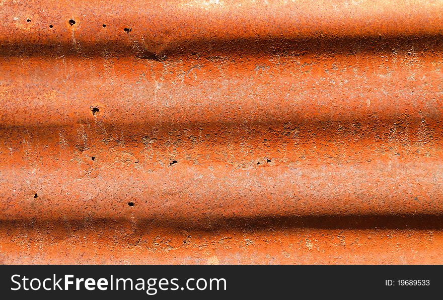 Old and rust corrugated texture