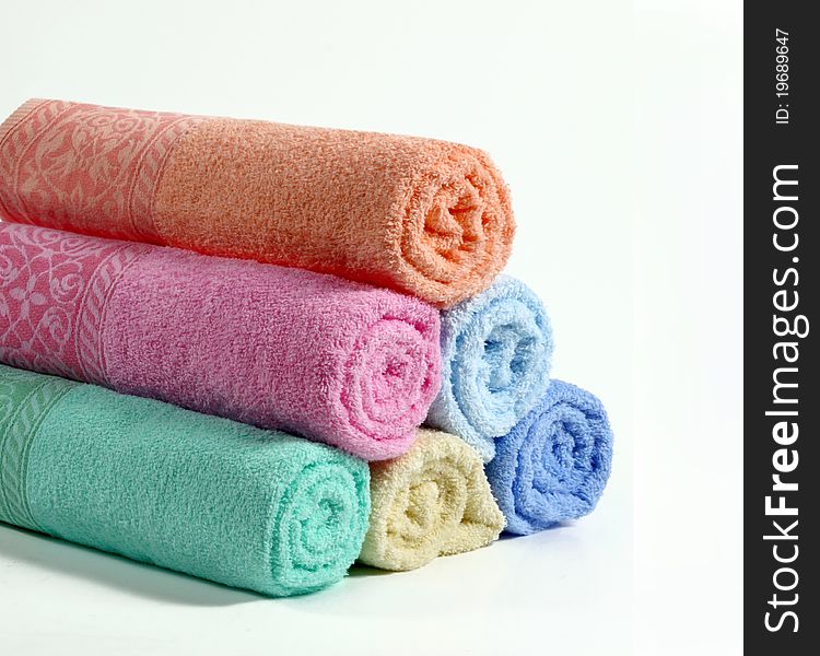 Colorful Bath Towels On