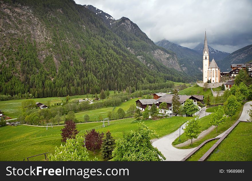 Church at Heilingenblut, small alpine village