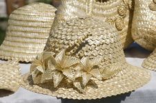 Straw Hats Royalty Free Stock Images