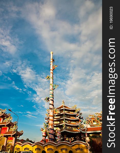 Naja , Nezha Chinese temple in Thailand. Naja , Nezha Chinese temple in Thailand