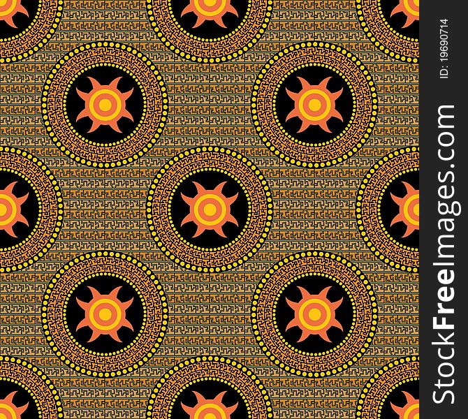 Seamless a pattern for a background in a in style Aztecs. Seamless a pattern for a background in a in style Aztecs