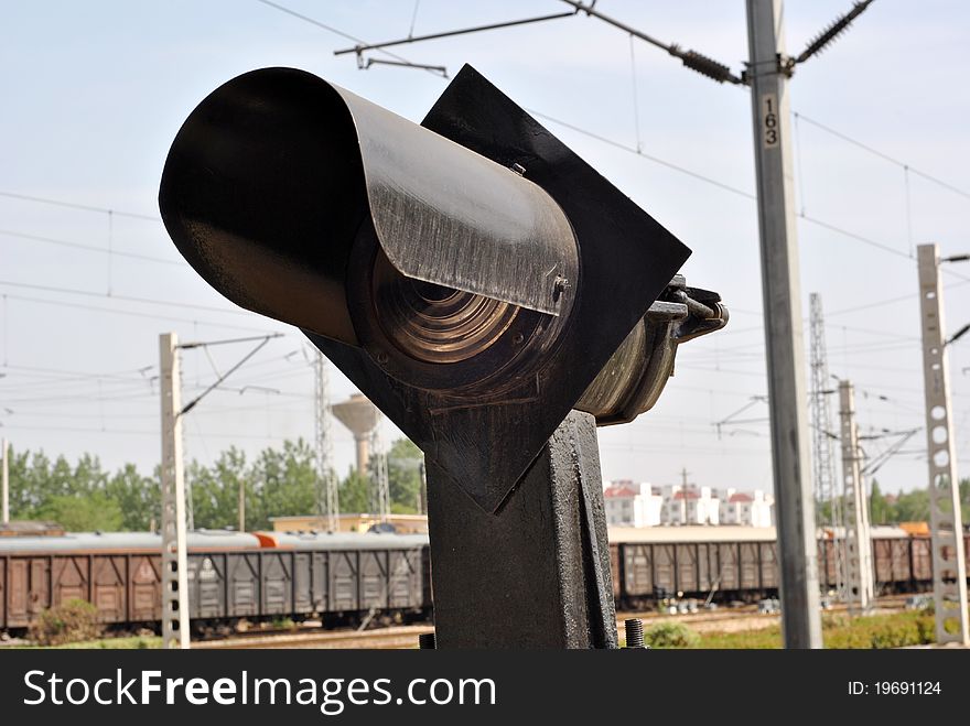 This is an old train signal