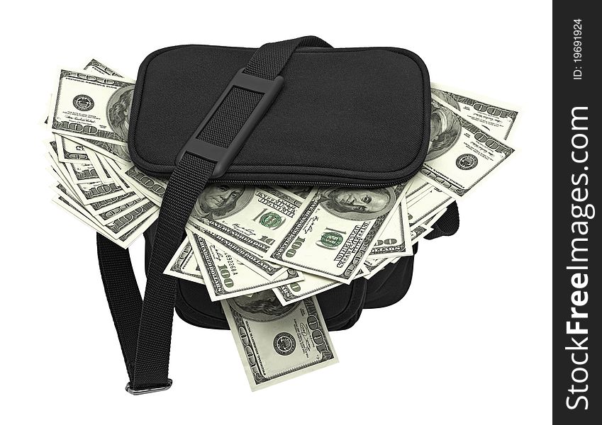 Black Money Bag Full Image & Photo (Free Trial)