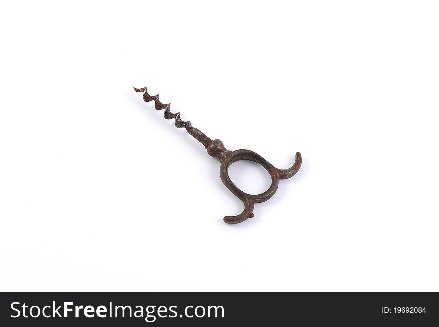 Old fashioned bottle steel opener. Old fashioned bottle steel opener