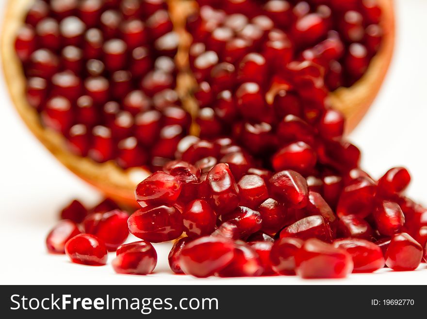 Red Grains Of Pomegranate