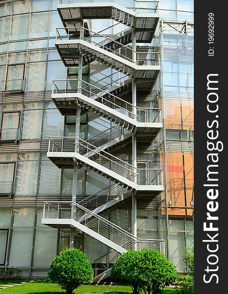 Steel Staircases of Energy-saving Building