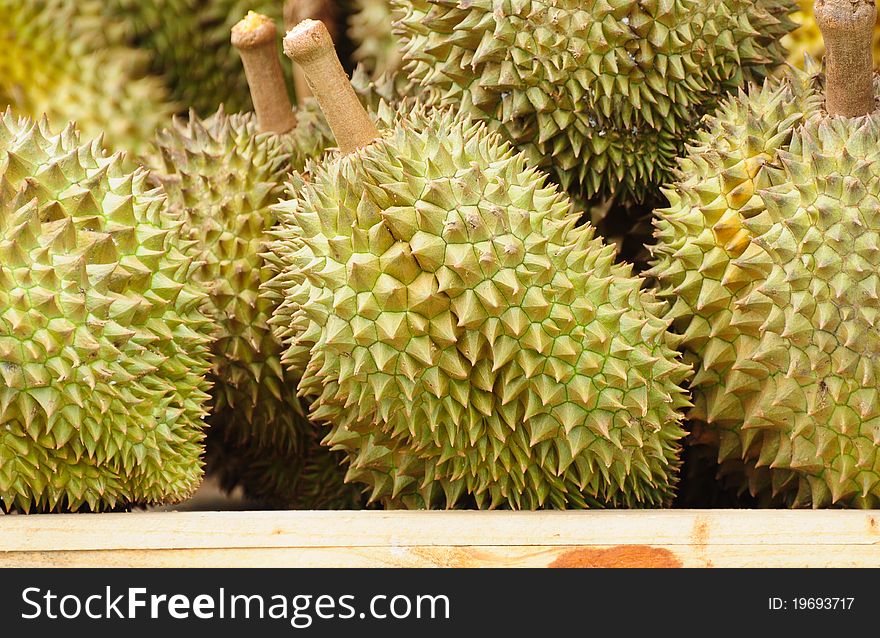 Durians At Market