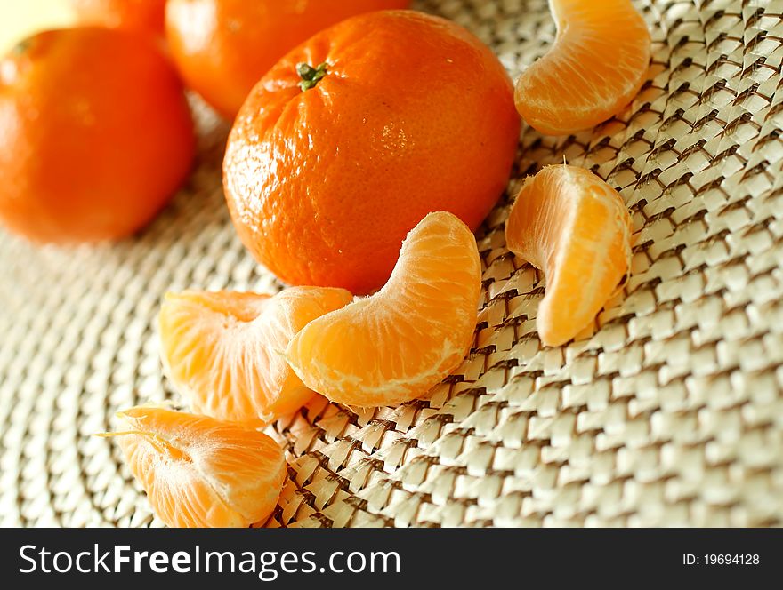 Fresh tangerines - fruits and vegetables