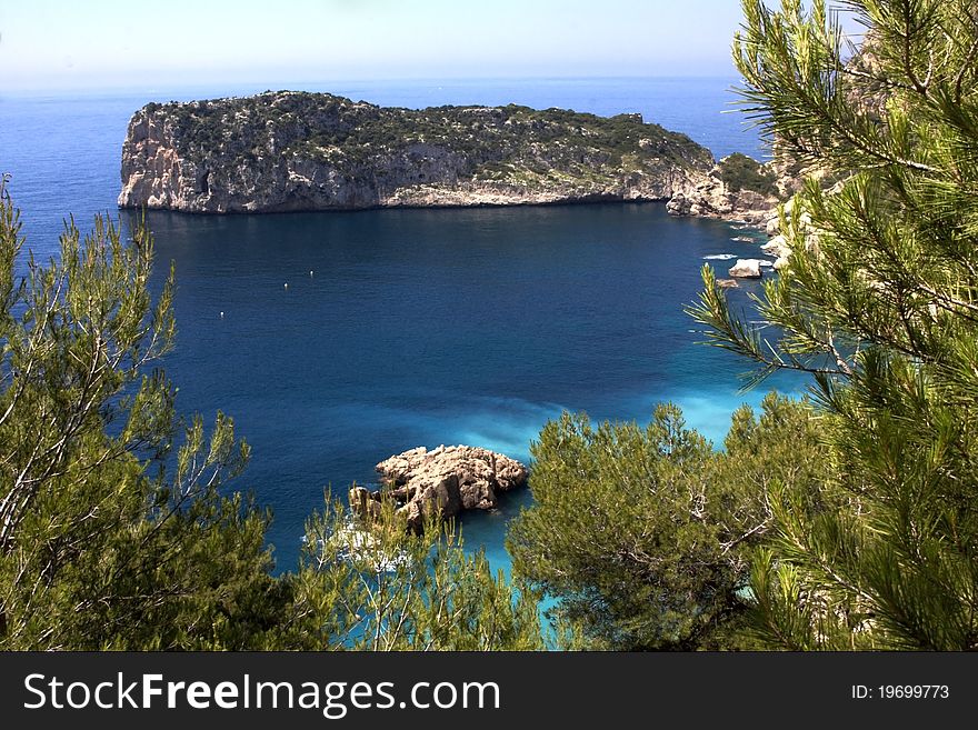 Beautiful landscape at the mediterranean sea. Beautiful landscape at the mediterranean sea