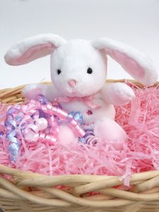 Bunny Basket Stock Photography