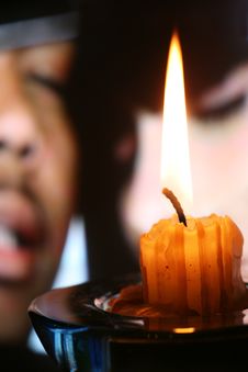 Burning Candle Stock Photo Burning Candle Stock Photo