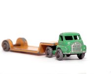 Old Toy Car Bedford Low Loader 2 Royalty Free Stock Photography