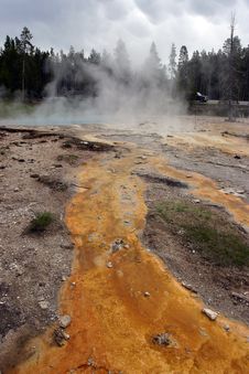 Colorful Geyser Royalty Free Stock Photography Colorful Geyser Royalty Free Stock Photography