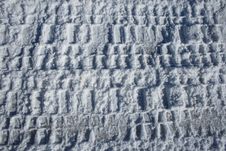 Tire Tracks In Snow Royalty Free Stock Image Tire Tracks In Snow Royalty Free Stock Image