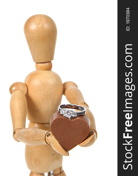 Woody Holding Heart and Ring