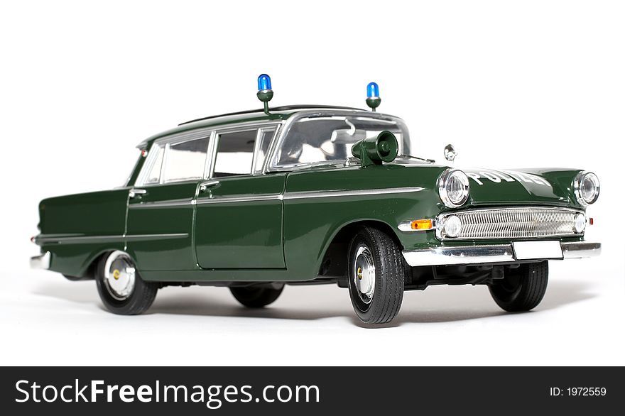 1961 German Opel Kapitän Police scale car 3