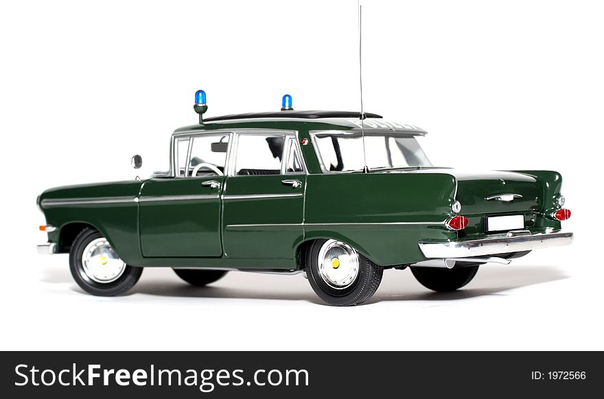 1961 German Opel KapitÃ¤n Police Scale Car 4