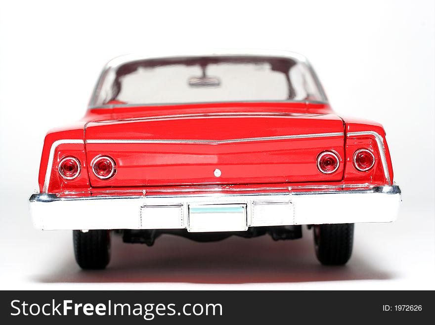 1962 Chevrolet Belair metal scale toy car backview