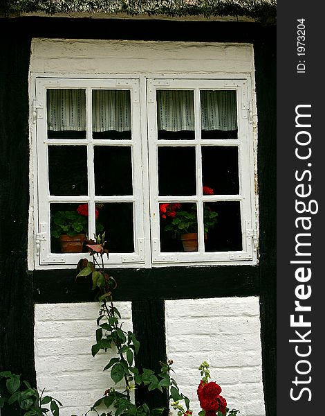 Window - old Danish town
