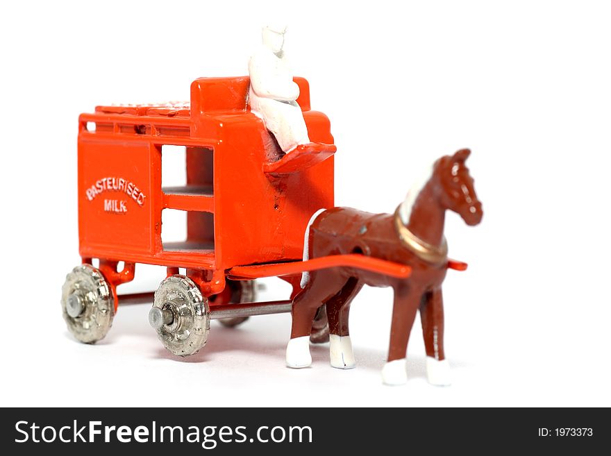 Old toy car Horse Drawn Milk Float #2