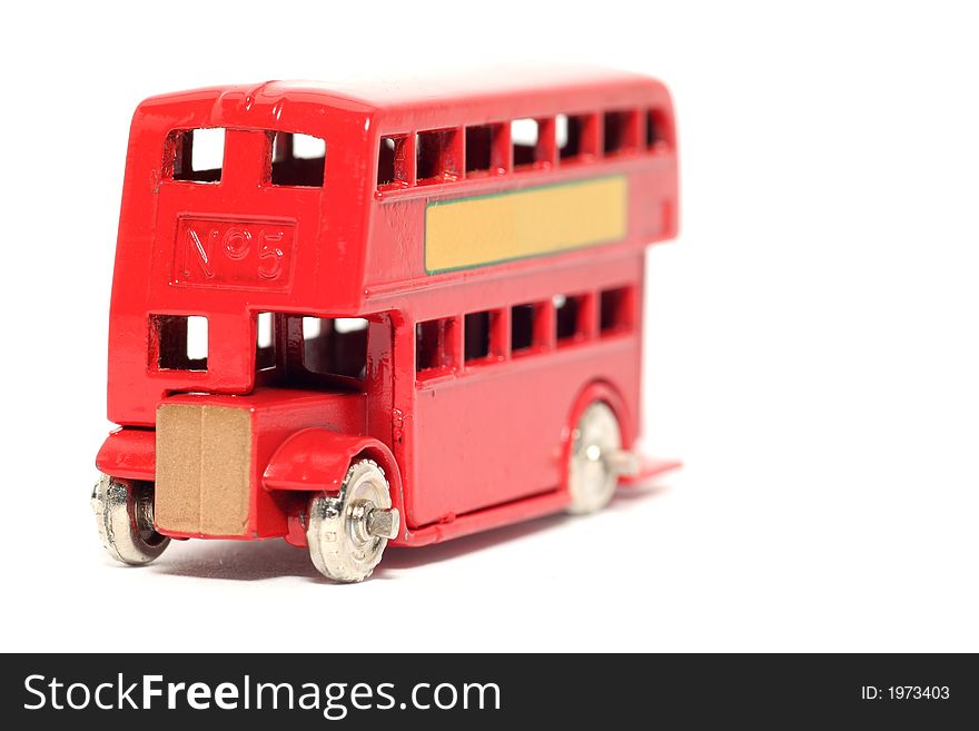 Old toy car London Bus #2