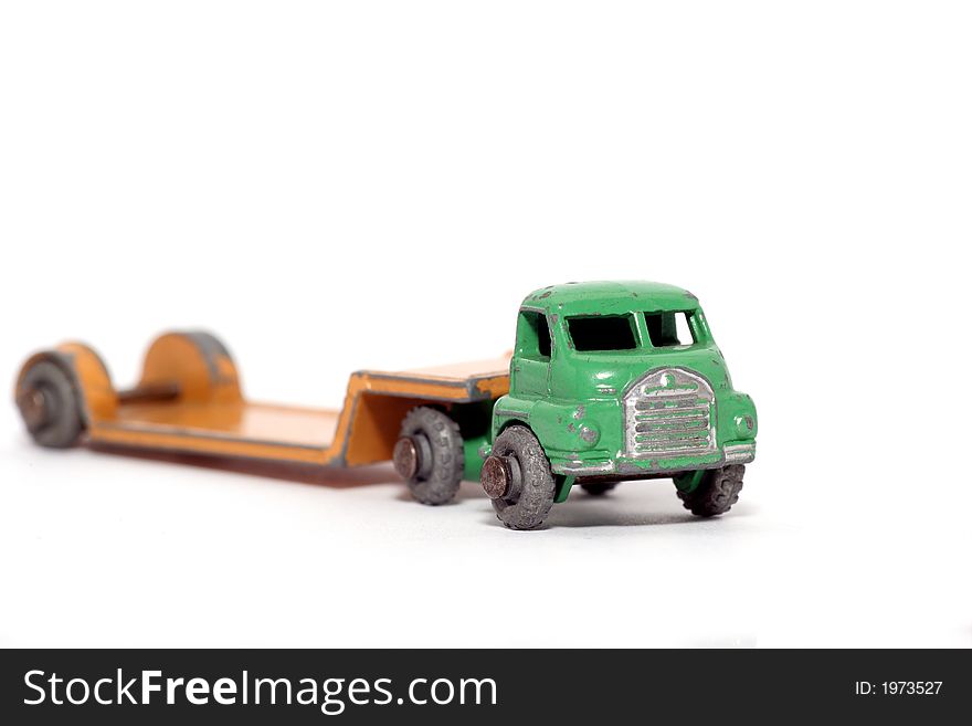 Old Toy Car Bedford Low Loader 2