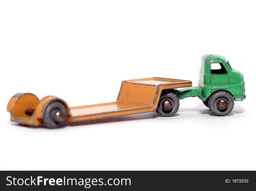 Old toy car Bedford Low Loader 3